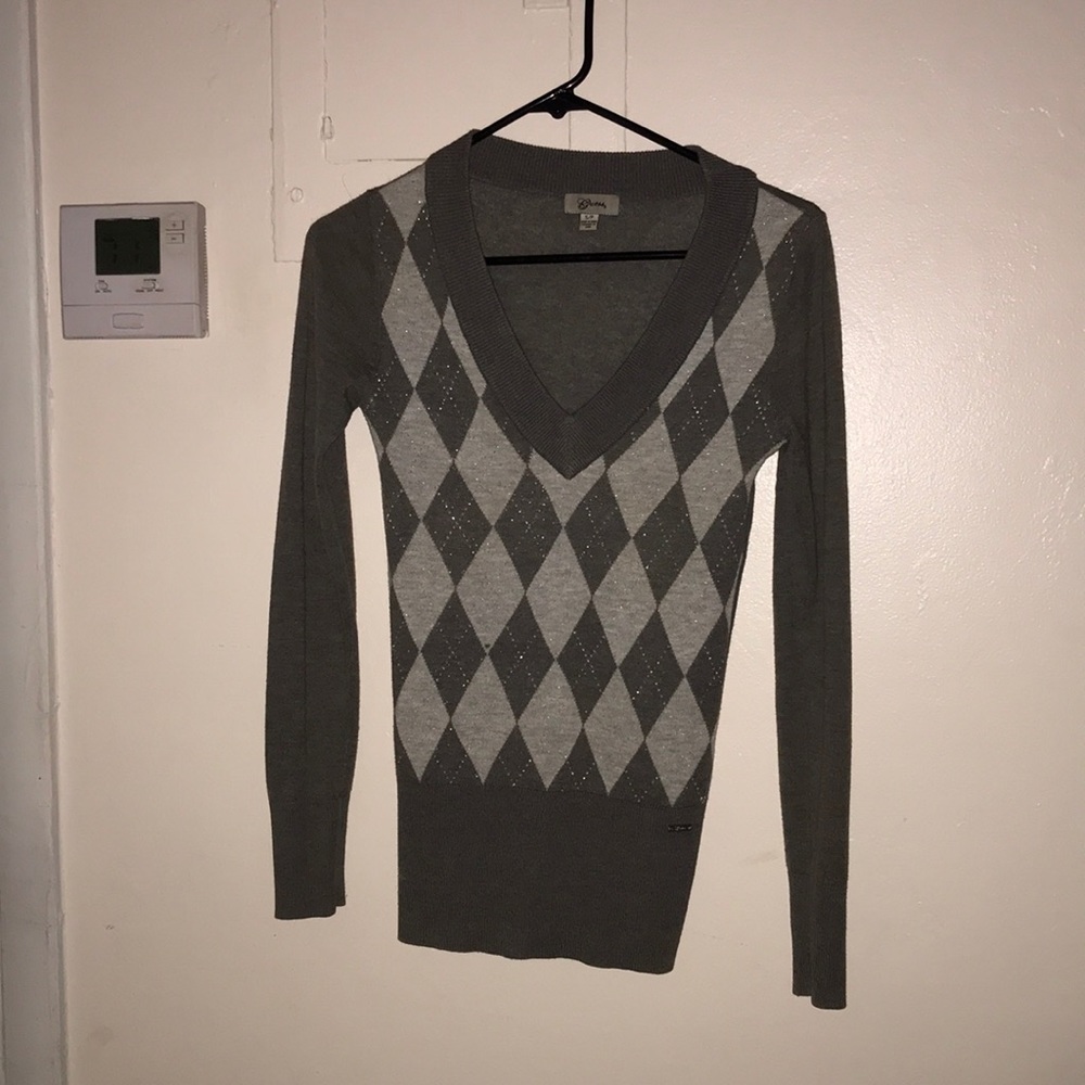 Guess small female long sleeve gray sweater